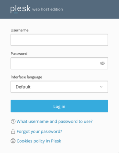 Plesk Login
